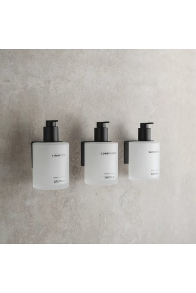 Blomus KIREI 3'Lü Cam Şişe Seti Duvara Montajlı Beyaz 350 ml