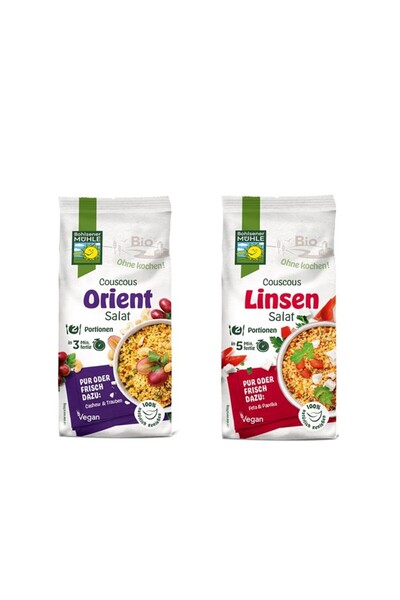 Bohlsener Muhle Pachet Premix Bio Salată de Couscous Oriental + Premix Bio Sa...