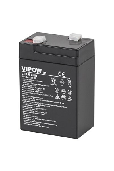 OEM ΣΤΑΘΕΡΗ ΜΠΑΤΑΡΙΑ AGM VRLA 6V 4.5AH HQ VIPOW
