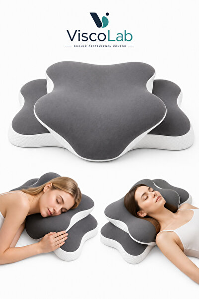 VİSCOLAB Vertex Premium Ergonomik Boyun Destekli Ortopedik Visco Yastık