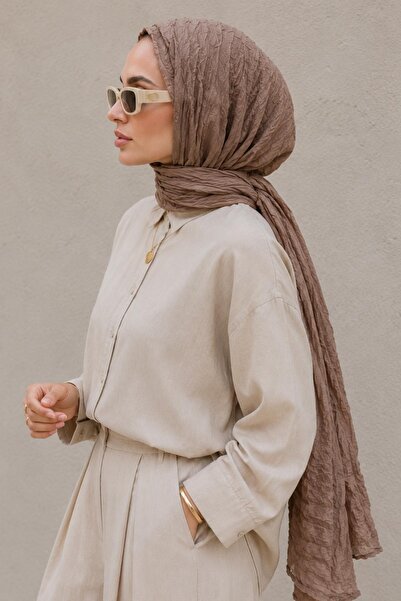 AFVENTE Vual Crash Shawl Chocolate
