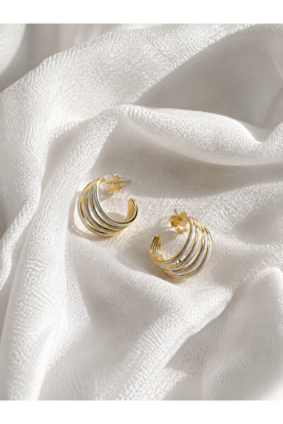 SADEN Noreia Stripe Hoop Earrings