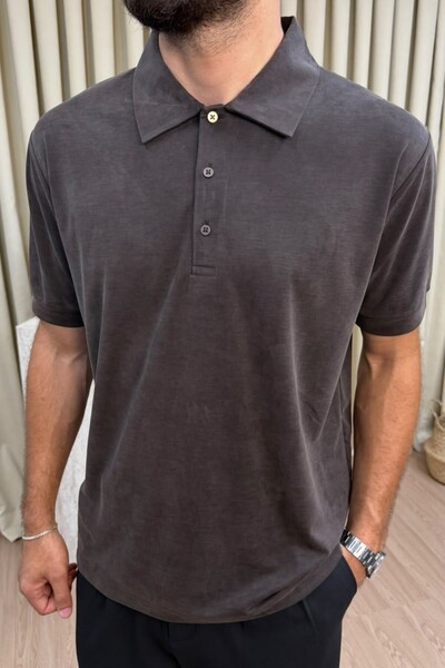 JESSE STORY Men's Modal Polo Collar T-Shirt 100% Cotton Comfortable