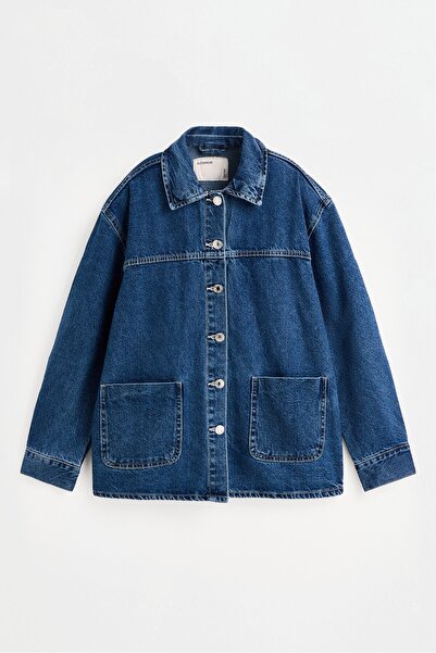 LEFTIES Cepli denim ince ceket