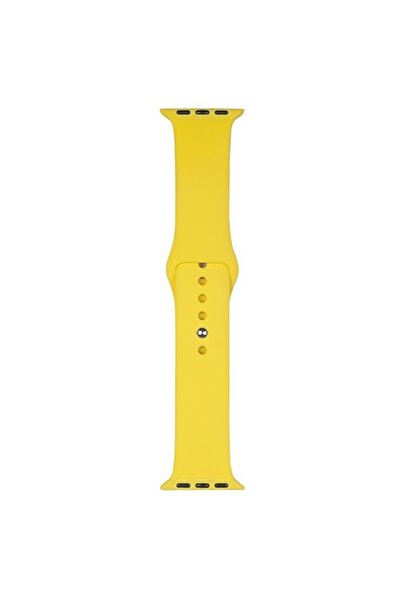 Beline Curea de ceas din silicon pentru Apple Watch 42/44/45/49mm, Galbenă