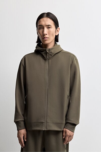 LEFTIES İnterlok fermuarlı sweatshirt