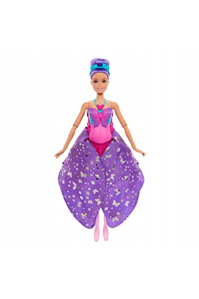 Barbie Păpușă Fluture Balerină 2 în 1 cu Transformare Magică HXJ10