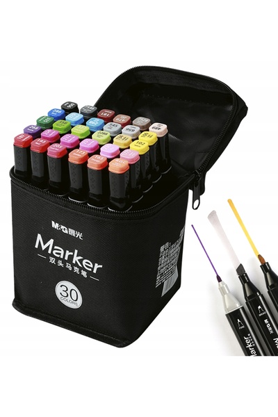 M&G GÜREL Marker artistic pe bază de alcool, cu două capete, 30K