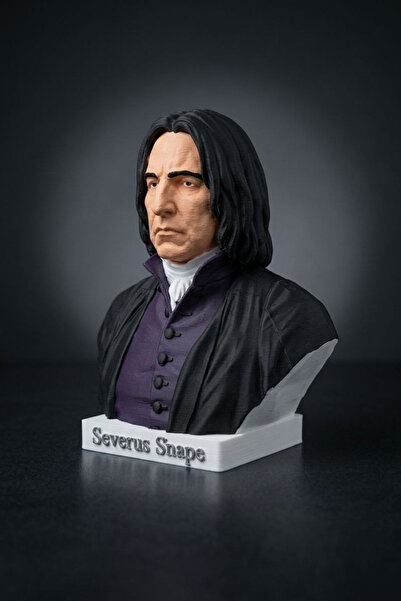 MotorFigürShop Harry Potter Severus Snape 17 cm El Boyaması Dekoratif Büst Fi...