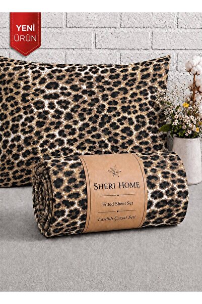 Sheri Home Lastikli Çarşaf Seti– Kaymaz Tam Geçmeli Fitted Sheet –Premium Pam...
