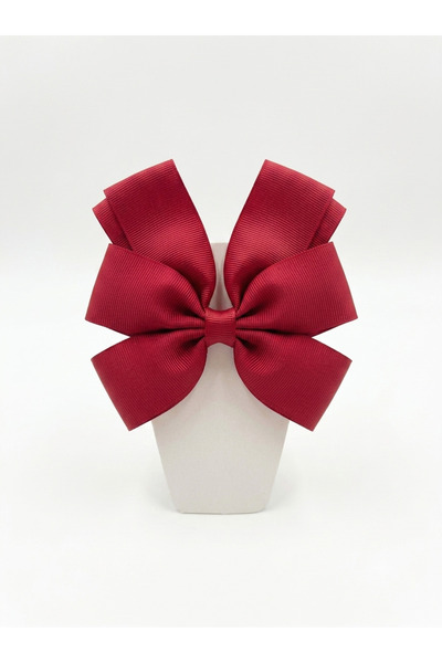 Nuryak Oto Aksesuar Black Large Bow Elastic Hair Tie – Grosgrain Fabric Layer...