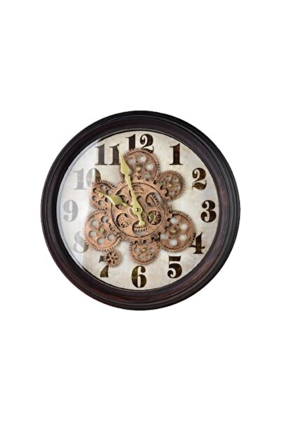 Clini Ceas de perete decorativ rotund, 35cm, design modern, mecanism vizibil,...