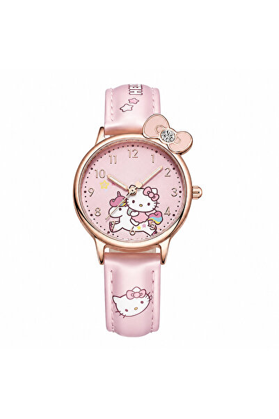 synshop Kedili Hello Kittyyy Unicorn Desenli Kadın Genç Kız Çocuk Kol Saati –...