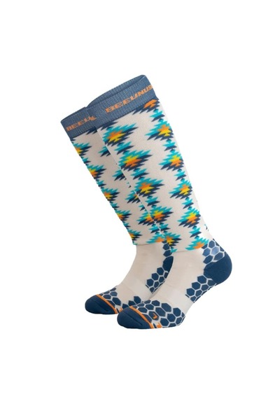 BEE UNUSUAL "Normal gets you Nowhere" Ski Κάλτσες AS-230731 - White / Blue - ...