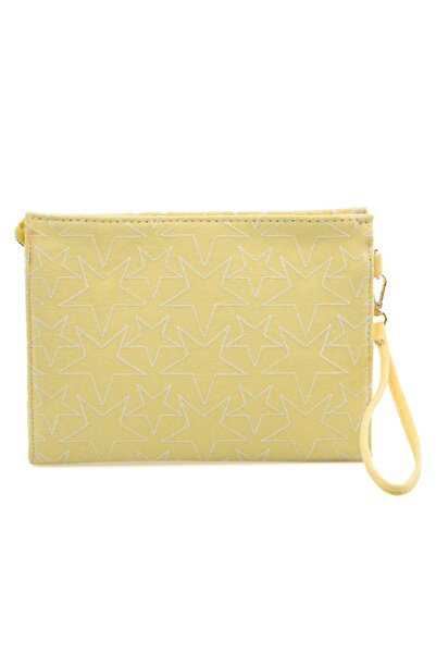 COUPELLA Star Embroidered Women's Handbag – Zippered Makeup and Organizer Han...