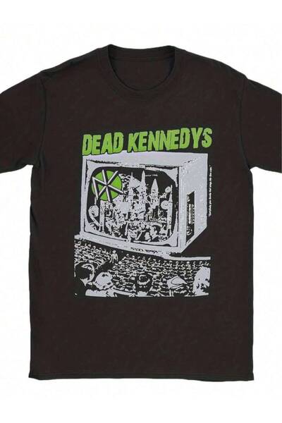 LİNA06 تي شيرت رجالي بتصميم Dead Kennedys الكلاسيكي، قماش قطني 100%، ياقة دائ...