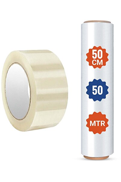 Duravel Stretch Film and Clear Tape-Industrial Strength Moving Wrapping Plast...