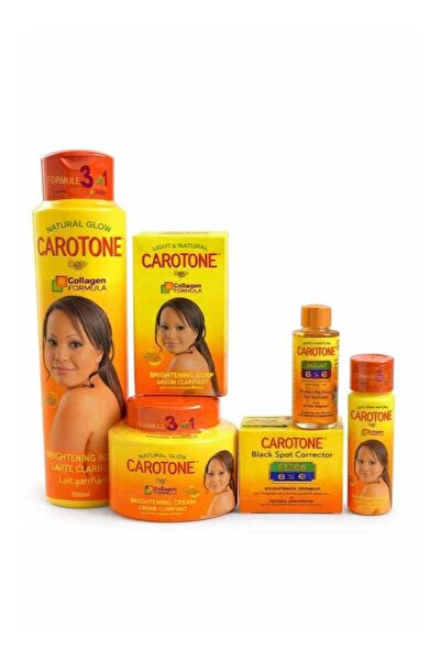 Carotone 6-Piece Body & Face Care Set – Lotion, Face Cream, Oil, BSC Cream, S...