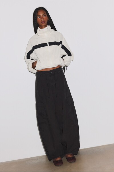 Stradivarius Poplin kargo pantolon