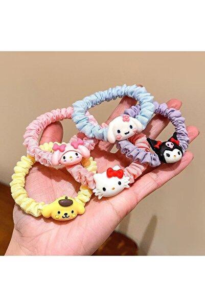 Choice 5pcs 5pcs Cartoon Colon Loop Hair Tie New Style Rubber Band Hair Loop ...