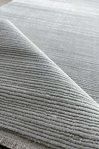 HALICIM COLLECTION TR Nar A0238 Gri 200 x 400 Yumuşak Dokulu Makine Halısı