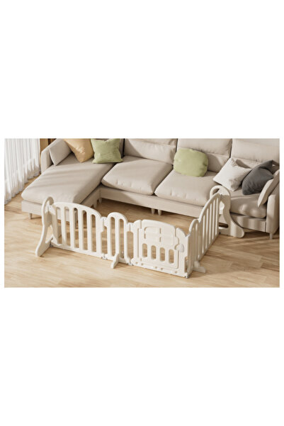 Homeone 322 εκ. Πλαστικός φράχτης DIY Λευκός QD052-WH