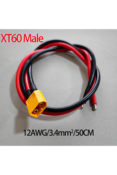 Choice XT60 Male 50CM 1PCS XT60 Male Female Connector Plug with 10/50cm 12/16...