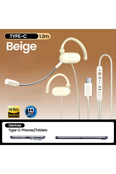 Choice1 Type C White 3.5mm/USB/Type C Headphones Wireless HiFi Surround Sound...
