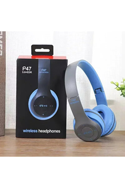 Choice1 Blue Multifunctional Bluetooth 5.0 Portable Foldable Headmounted Wire...