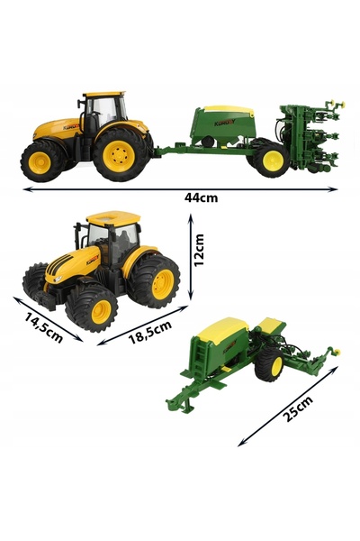 NO BRAND TRACTOR cu semănătoare Roți MARI Tractor XXL MAȘINĂ AGRICOLĂ Sunete LED
