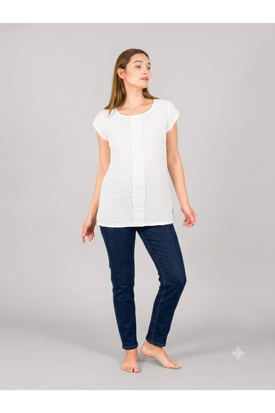 ASC SUN Muslin Blouse with Fringes on the Front