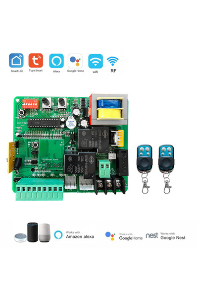 Choice4 لوحة تحكم 2RC 220V-230V AC تويا واي فاي لمحرك البوابة المنزلقة مع مؤش...