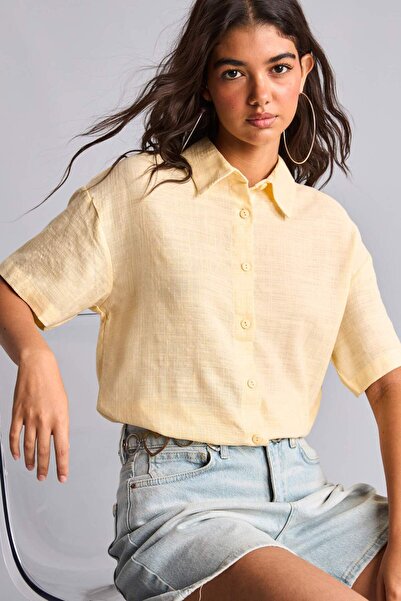 DeFacto Regular Fit Shirt Collar Short Sleeve Shirt A9135Ax26Sm