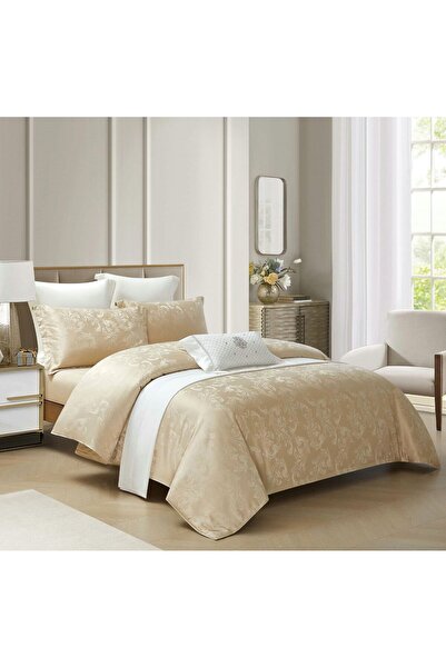 OEM 100% Cotton Jacquard Duvet Cover Set with Stretchy – 4 pieces | 14117-PR