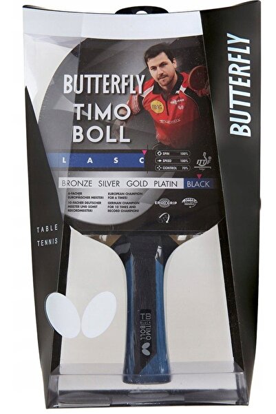 BUTTERFLYBAG Paletă Tenis de masă Ping Pong Butterfly Timo Boll Negru