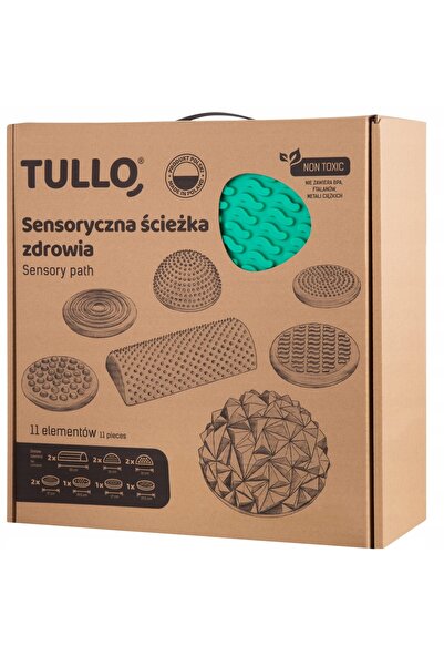 TULLO Traseu senzorial de echilibru pentru masaj 11 elemente