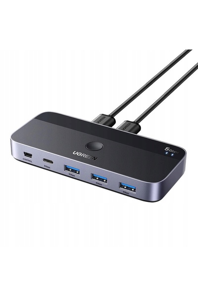 Ugreen Hub Switch 3x USB 3.0 USB-C 5Gb/s cu Telecomandă
