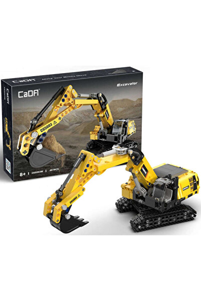 cada Blocuri de construcție Excavator mare Vehicul Mașină de construcții 467E...