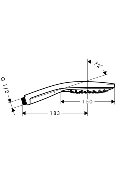 NO BRAND Hansgrohe Raindance Select S Pară de duș 150 3Jet Ecosmart 28588400