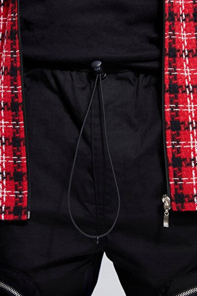 NO BRAND Pantaloni Clasici Lungi Drepți Buzunare Fermoar Neted Boohooman L