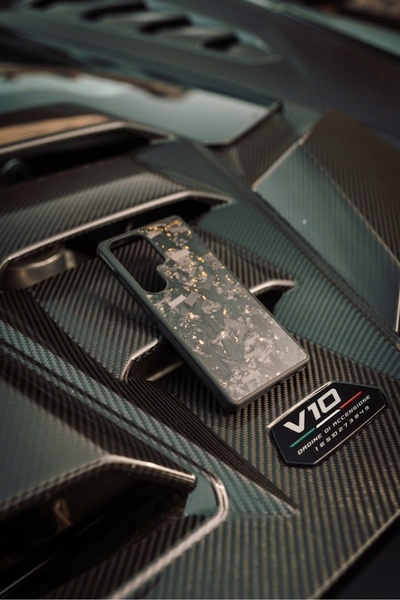 NO BRAND Husă Samsung Galaxy S25 Plus Kuty Carbon Forged din fibră de carbon ...