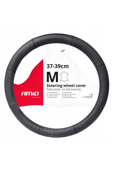 NO BRAND Husă din piele pentru volan auto m 37-39cm Amio-03546