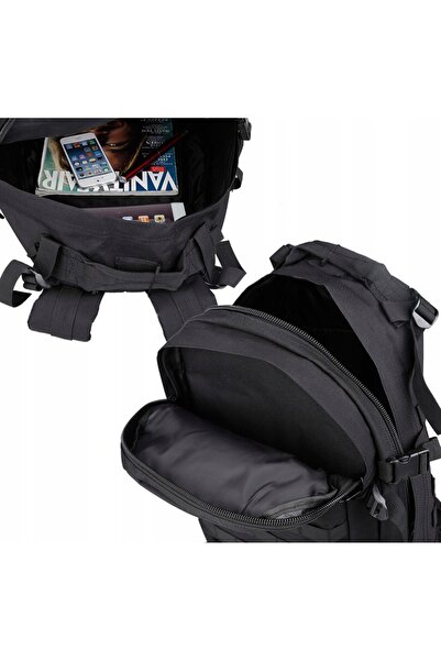 NO BRAND Rucsac militar XXL 20-40 L negru