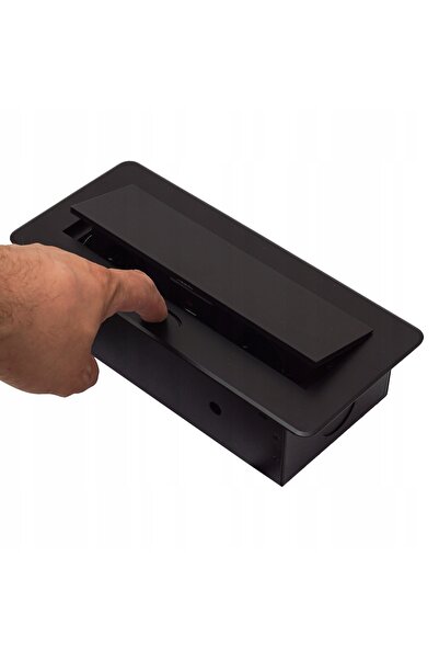 ADELID Priză ascunsă în partea superioară a mesei, cu USB, priză dublă neagră...