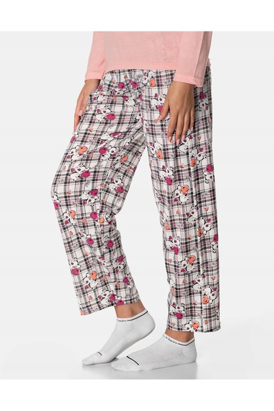 NO BRAND Pijamale subțiri de damă din bumbac, set de dormit (tricou și pantal...