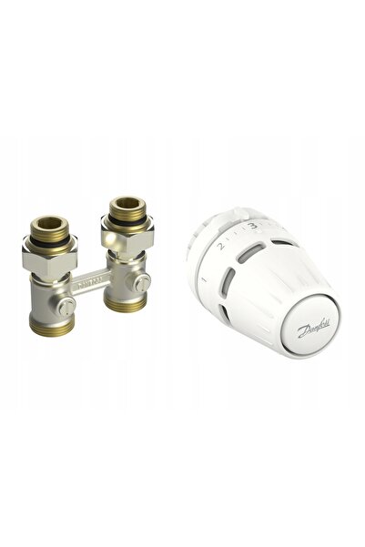 NO BRAND Kit de robinet drept de 1/2'' și cap termostatic