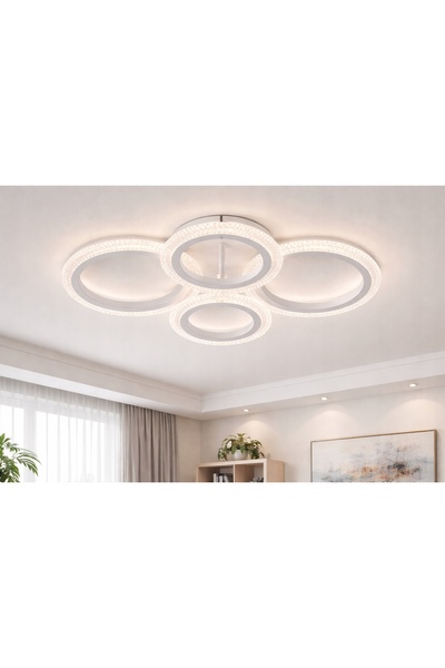 NO BRAND Plafonieră LED 64W cu schimbare de culoare, telecomandă, Vargo