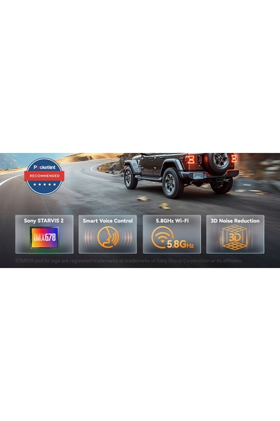 NO BRAND 4k wolfbox g900 pro 4k+2.5k oglindă retrovizoare starvis2 128gb wifi...