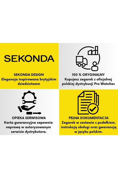 NO BRAND Ceas bărbătesc Sekonda 1705 Curea neagră
