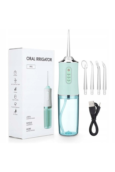 NO BRAND Irigator oral dentar profesional fără fir, 3 moduri, 8 duze